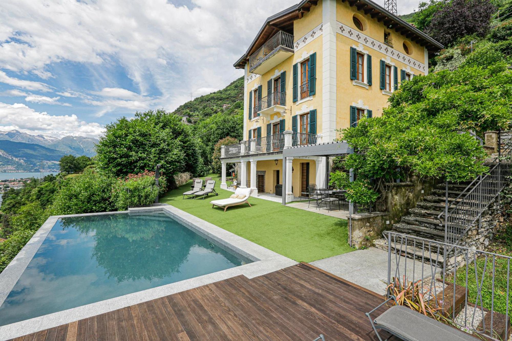 La Wally - 4 Bedroom Villa With Pool & Lake View Bellano Exterior foto